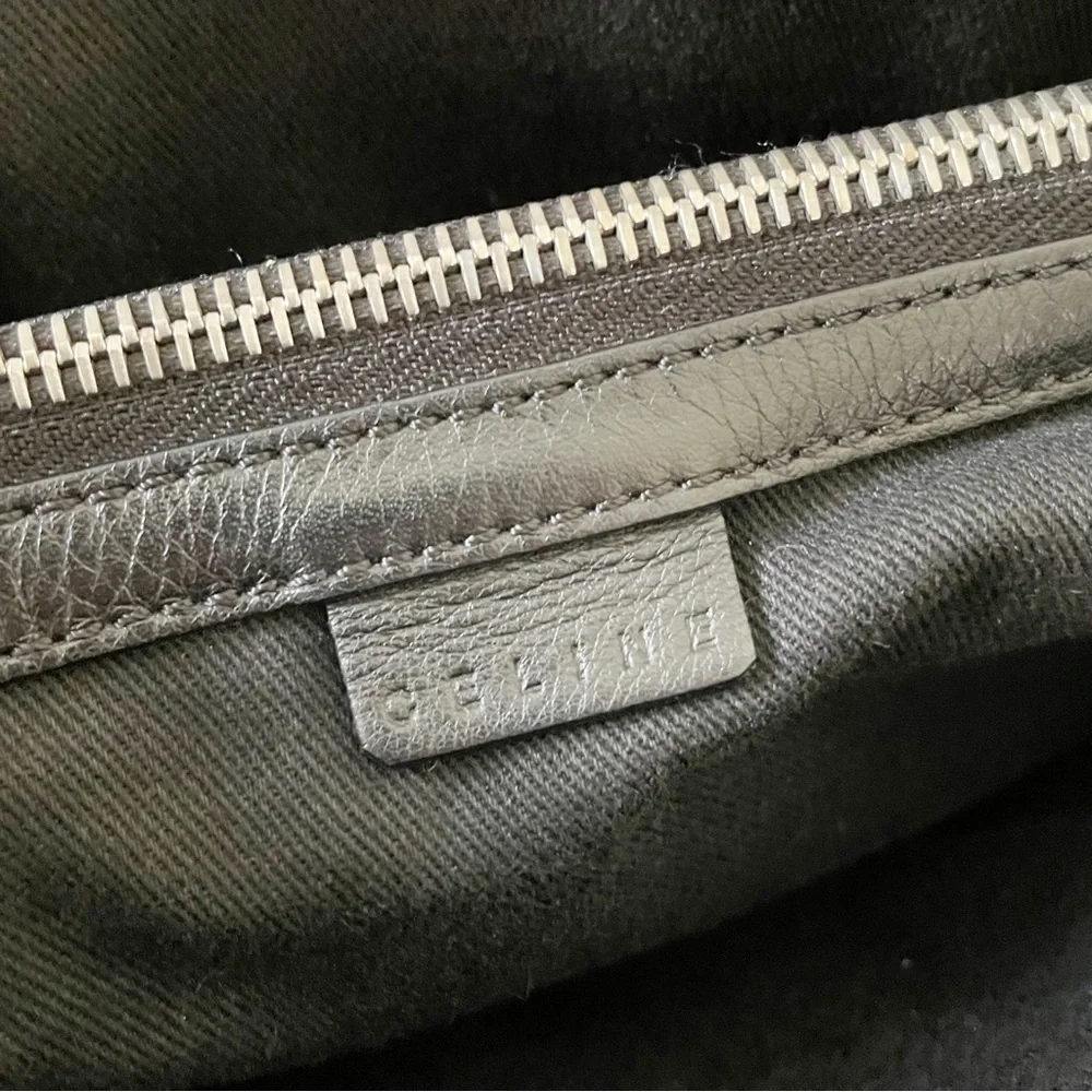 Celine black monogram suede and leather classic Boogie bag tote - Picture 7 of 10